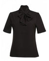 Brook Taverner 2369 Flavia – Pussy Bow Blouse — Black
