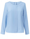 Brook Taverner 2279 Roma – crepe de chine Blouse — Sky Blue