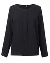 Brook Taverner 2279 Roma – crepe de chine Blouse — Black