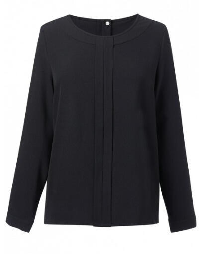 Brook Taverner 2279 Roma – crepe de chine Blouse — Black