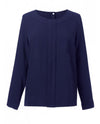 Brook Taverner 2279 Roma – crepe de chine Blouse — Navy