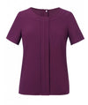 Brook Taverner 2280 Verona – crepe de chine Blouse — Burgundy