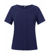 Brook Taverner 2280 Verona – crepe de chine Blouse — Navy