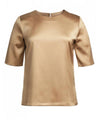 Brook Taverner 2362 Ravenna – Satin Blouse — Gold