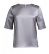Brook Taverner 2362 Ravenna – Satin Blouse — Grey