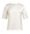 Brook Taverner 2362 Ravenna – Satin Blouse — Cream