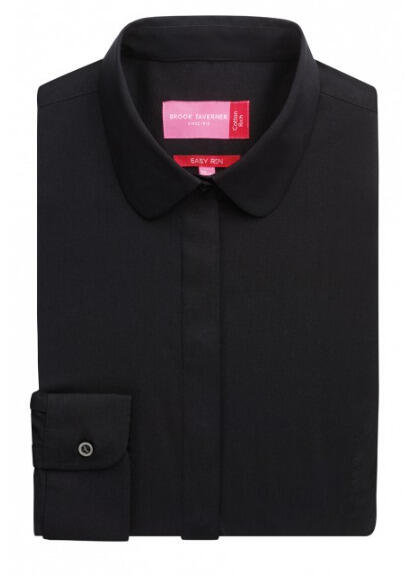 Brook Taverner 2268 Trevi – semi-fitted Blouse — Black