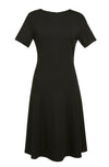 Brook Taverner 2380 Belinda – Jersey Stretch Dress — Black