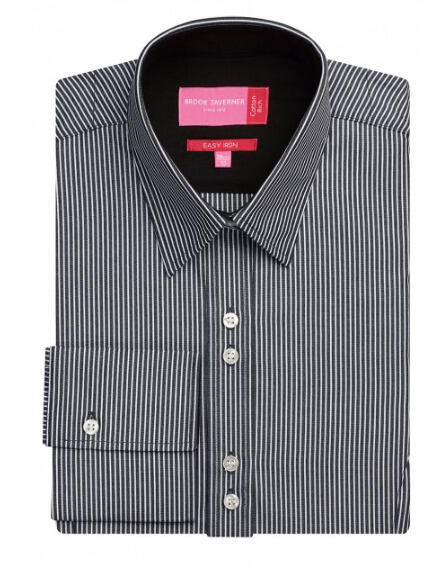 Brook Taverner 2239 Campania – Blouse — Black/White Stripe