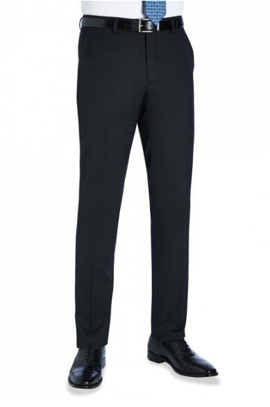 Brook Taverner 8733 Holbeck – Slim Fit Trouser — Black