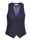 Brook Taverner 2310 Nashville – Ladies Waistcoat — Navy Check