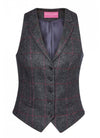 Brook Taverner 2310 Nashville – Ladies Waistcoat — Charcoal/Pink