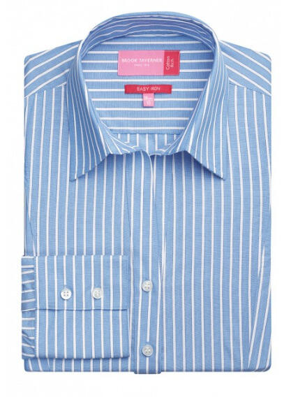 Brook Taverner 2215 Perano – Blouse — Blue/White Stripe