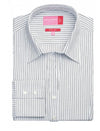 Brook Taverner 2215 Perano – Blouse — White/Grey Stripe