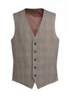 Brook Taverner 1726 Emilio – Check Waistcoat — Grey Check