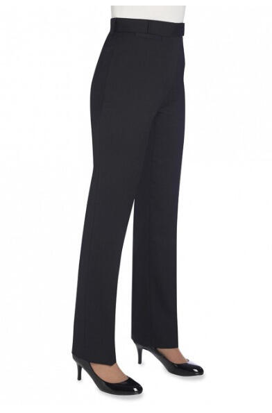 Brook Taverner 2231 Grosvenor – Straight Leg Trouser — Black