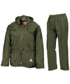 RESULT RE95A - WATERPROOF JACKET AND TROUSER SET — Olive