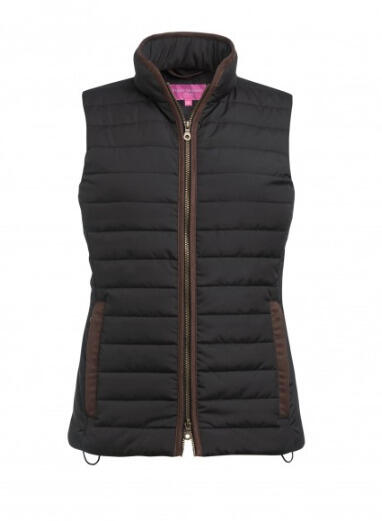 Brook Taverner 2377 Madison – Quilted Ladies Gilet — Black