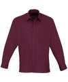 Premier PR200 - Long Sleeve Polin Shirt — Aubergine