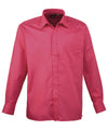Premier PR200 - Long Sleeve Polin Shirt — Hot Pink