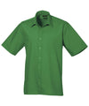 Premier PR202 - Short Sleeve Poplin Shirt — Emerald