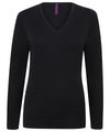 Henbury HB721 - Ladies V-neck Jumper — Navy
