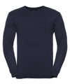 Russell J710M - V-neck Knitted Sweater — French Navy
