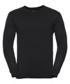 Russell J710M - V-neck Knitted Sweater — Black