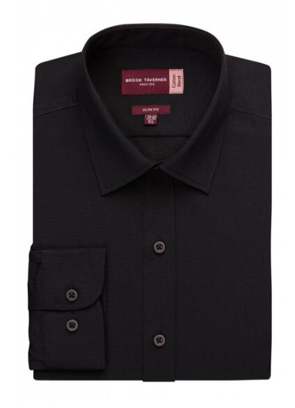 Brook Taverner 7721 Pisa – Slim Fit Shirt — Black