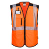 Portwest PW309 - Hi-Vis Executive Vest — Orange / Black