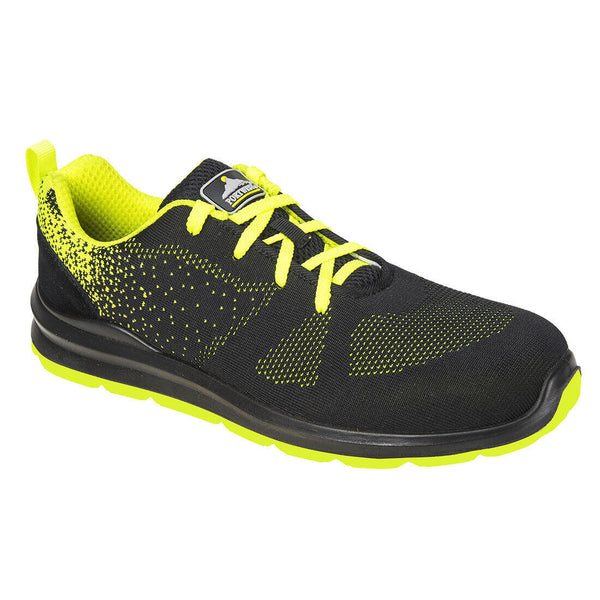 Portwest FT25 - Steelite Aire Trainer S1P — Black / Green
