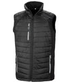 RESULT R238X - compass padded softshell gilet — Black / Grey