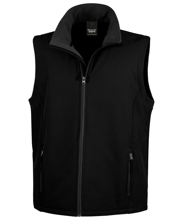 RESULT R232M - softshell bodywarmer — Black / Black