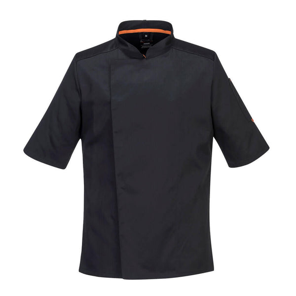 Portwest C746 - Portwest Stretch Mesh Air Pro Short Sleeve Jacket — Black