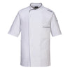 Portwest C735 - Portwest Surrey Chefs Jacket S/S — White