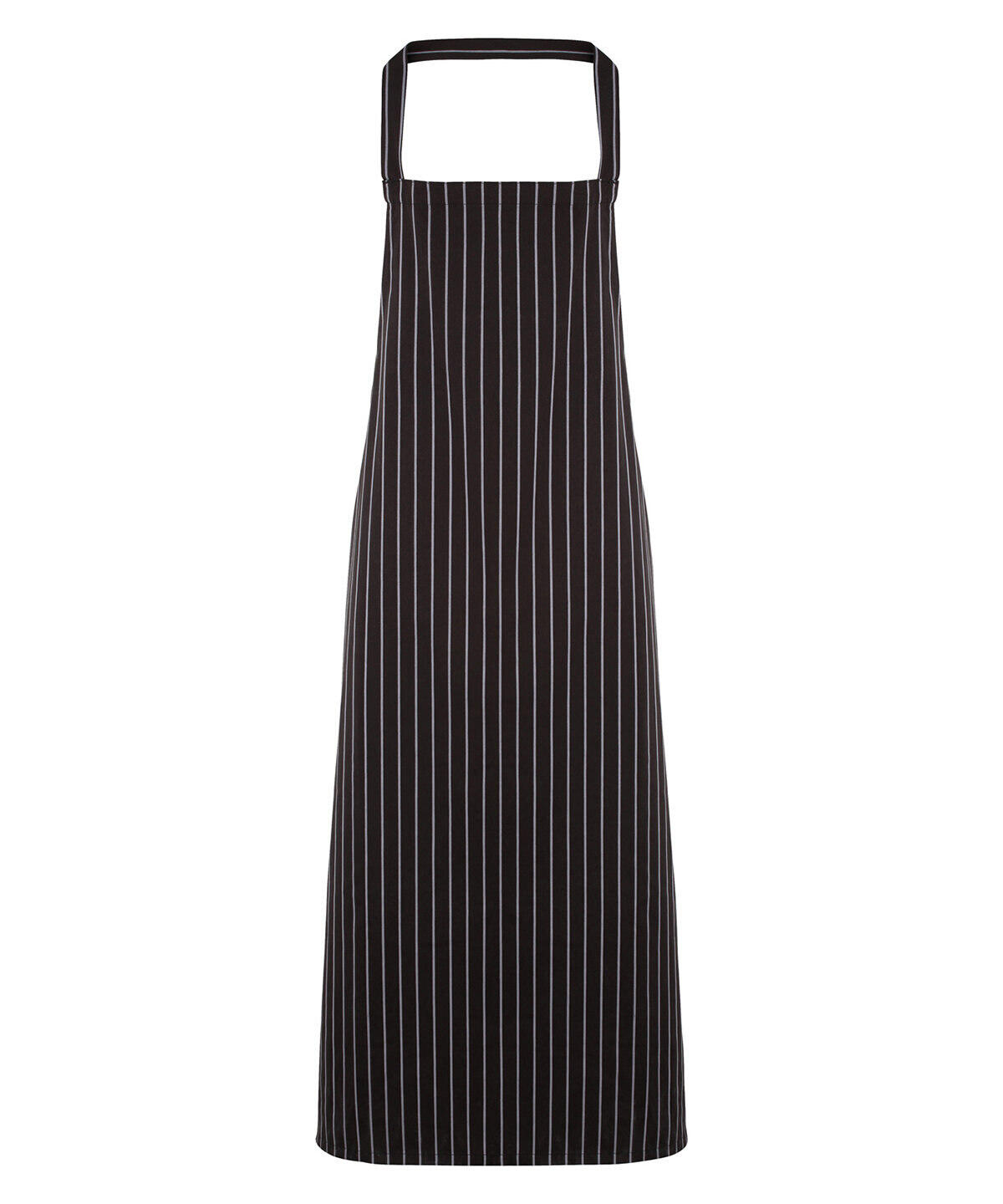 Premier PR110 - Striped Bib Apron — Black / Grey