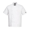 Portwest C733 - Portwest Cumbria Chefs Jacket S/S — White