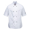 Portwest C737 - Portwest Rachel Women's Chefs Jacket S/S — White