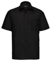 Russell J935M - Short Sleeve Poplin Shirt — Black