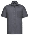 Russell J935M - Short Sleeve Poplin Shirt — Convoy Grey