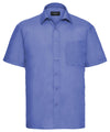 Russell J935M - Short Sleeve Poplin Shirt — Corporate Blue