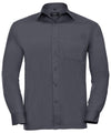 Russell J934M - Long Sleeve Poplin Shirt — Convoy Grey