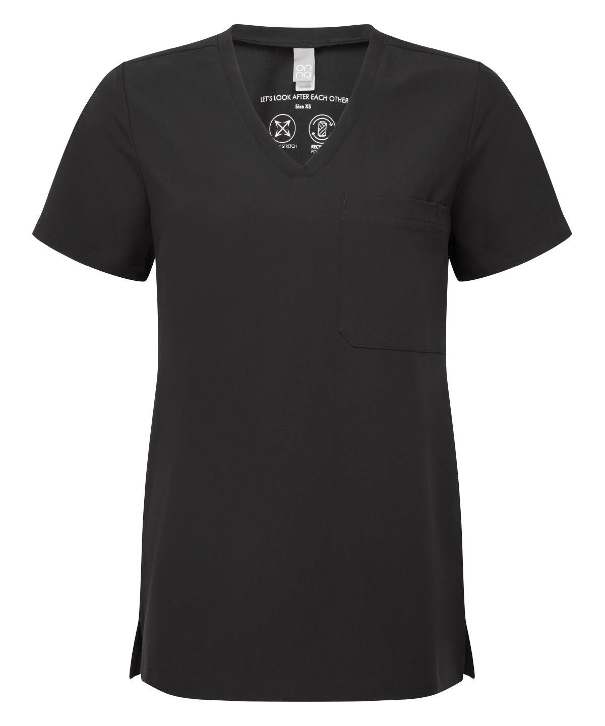 Premier NN300 - Ladies Limitless Onna-stretch tunic — Black