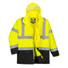 Portwest S768 - Hi-Vis 5-in-1 Contrast Executive Parka Jacket — Yellow / Black