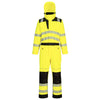 Portwest PW355 - Hi-Vis Rain Coverall — Yellow / Black