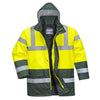 Portwest S466 - Hi-Vis Contrast Winter Parka Jacket — Yellow / Green