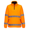 Portwest F302 - Hi-Vis 1/2 Zip Fleece Jacket — Orange