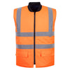 Portwest S469 - Hi-Vis Reversible Bodywarmer — Orange