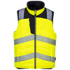 Portwest PW374 - Hi-Vis Reversible Bodywarmer — Yellow / Black