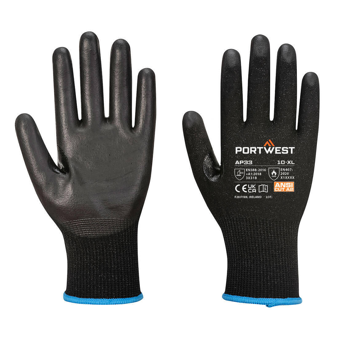 Portwest AP33 -LR15 PU Touchscreen Glove (Pk12)